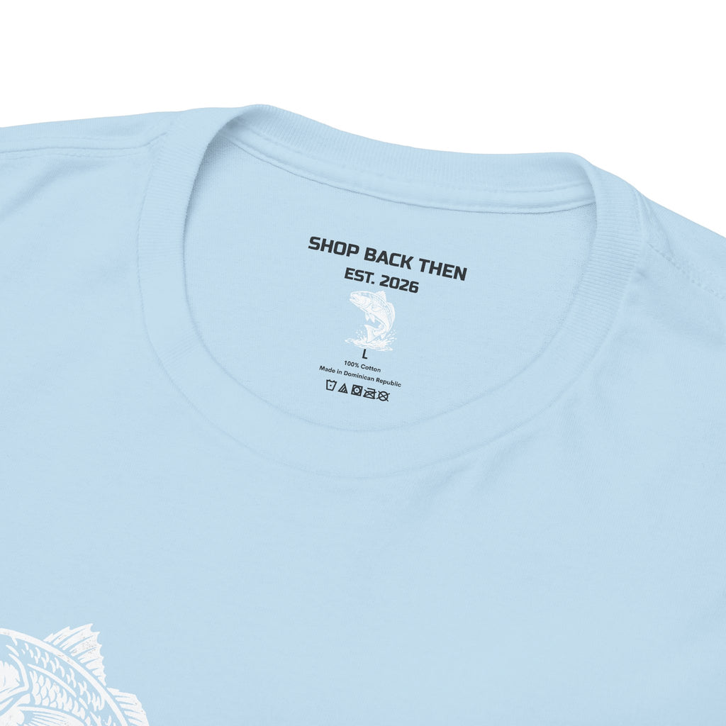 Go Track a Redfish Tee — Fishing Graphic T-Shirt with 'The Apps Are Tracking You' Slogan