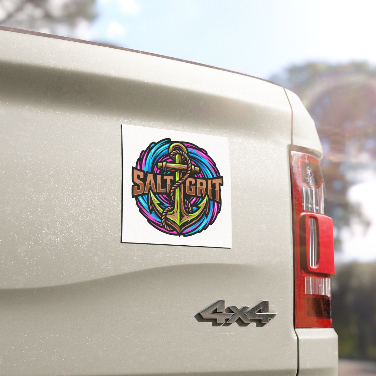 Salt & Grit Anchor Car Magnet — Nautical Beach Vibe Magnetic Decal