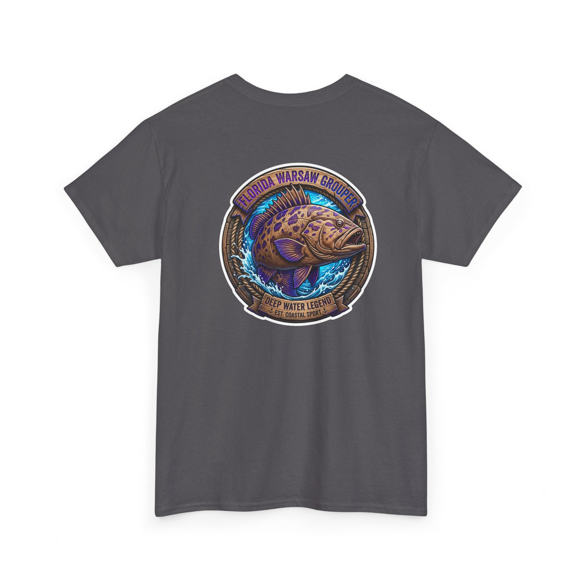 Warsaw Grouper Fishing Tee — Salt City Fish Club Badge