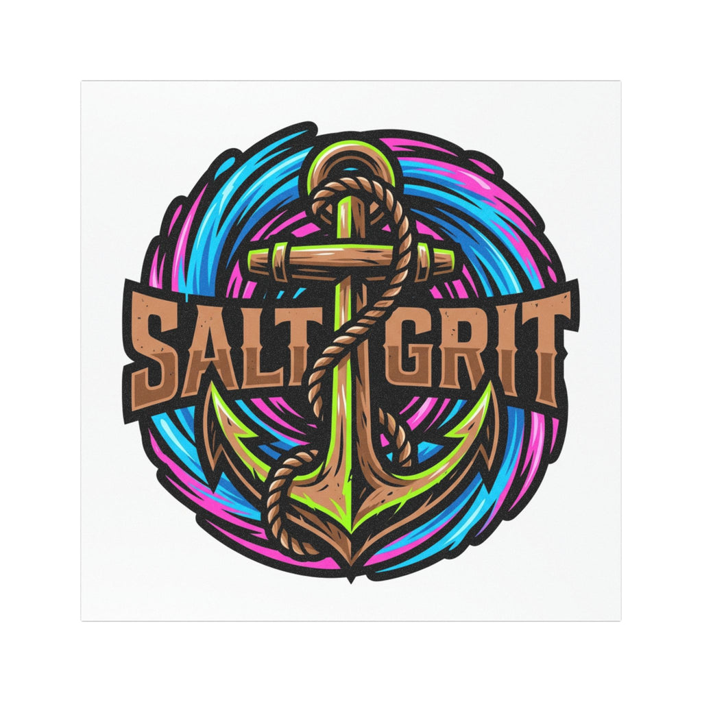 Salt & Grit Anchor Car Magnet — Nautical Beach Vibe Magnetic Decal