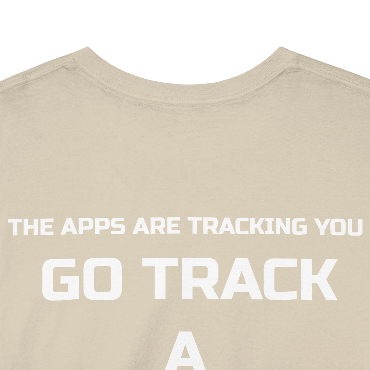Go Track a Redfish Tee — Fishing Graphic T-Shirt with 'The Apps Are Tracking You' Slogan