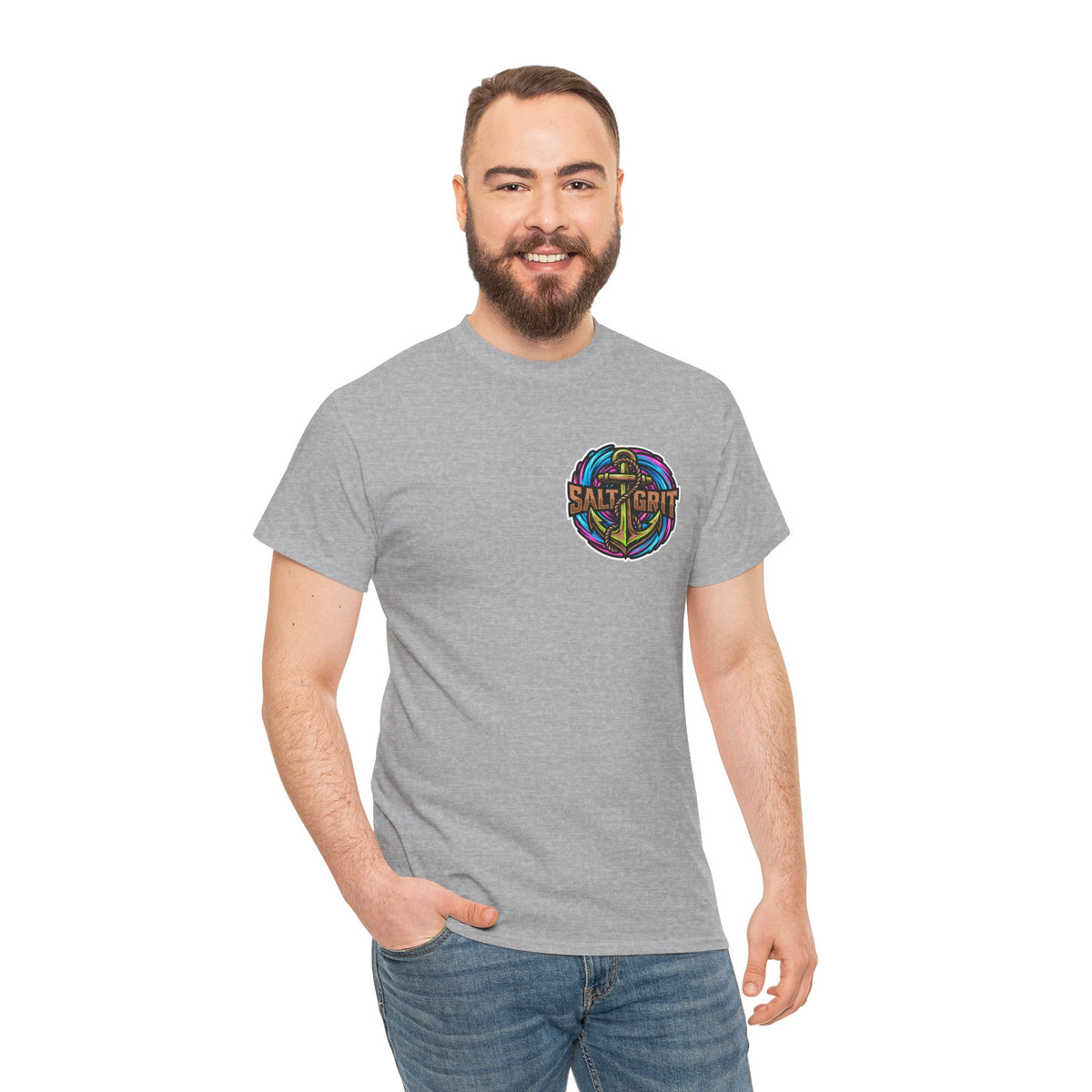 Tarpon Fishing Tee — "Salt Grit" Tarpon Graphic
