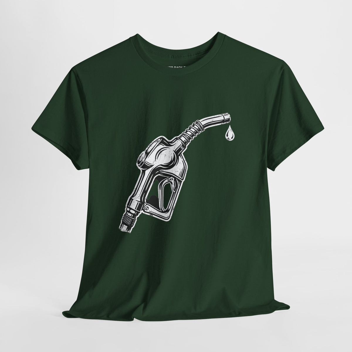 Gas Pump Graphic Tee — "Fueling the System, Draining the Pockets" Statement T-Shirt