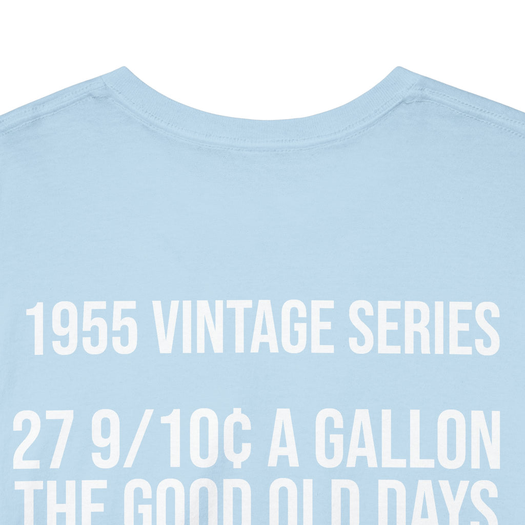 Vintage Gas Pump T‑Shirt — 1955 Retro Fuel Station Tee