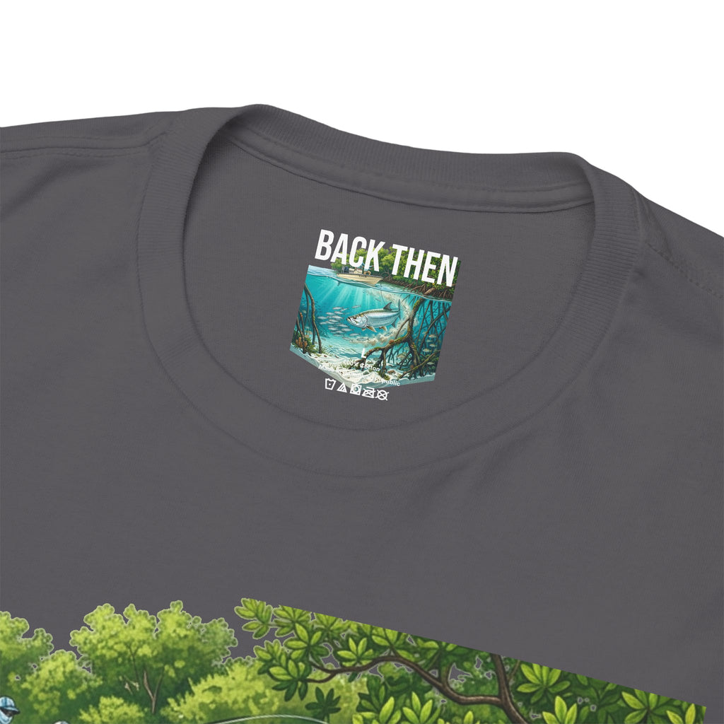 Fishing T-Shirt — "Back-Bay Rebel" Mangrove Born Graphic Tee