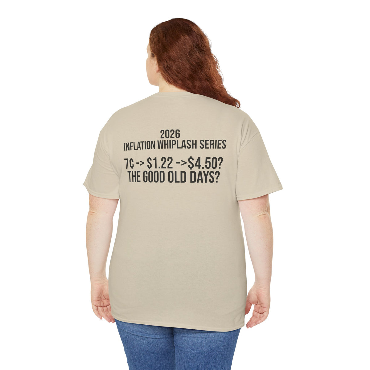 Gas Pump Tee — Retro Fuel Graphic Shirt with “2026 Inflation Whiplash Series” Back Text