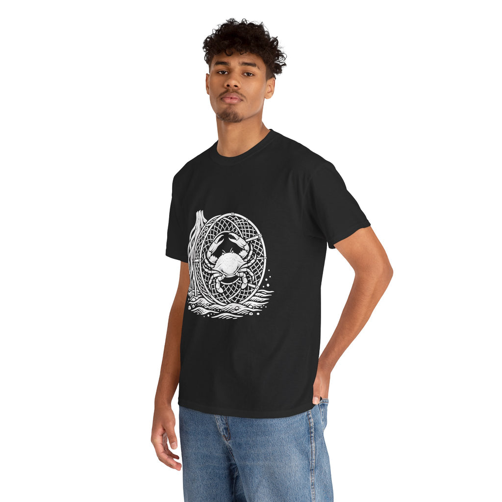 Crab Crew Graphic Tee — "Hauling Rebels Blue Crab Crew" Cotton T-Shirt
