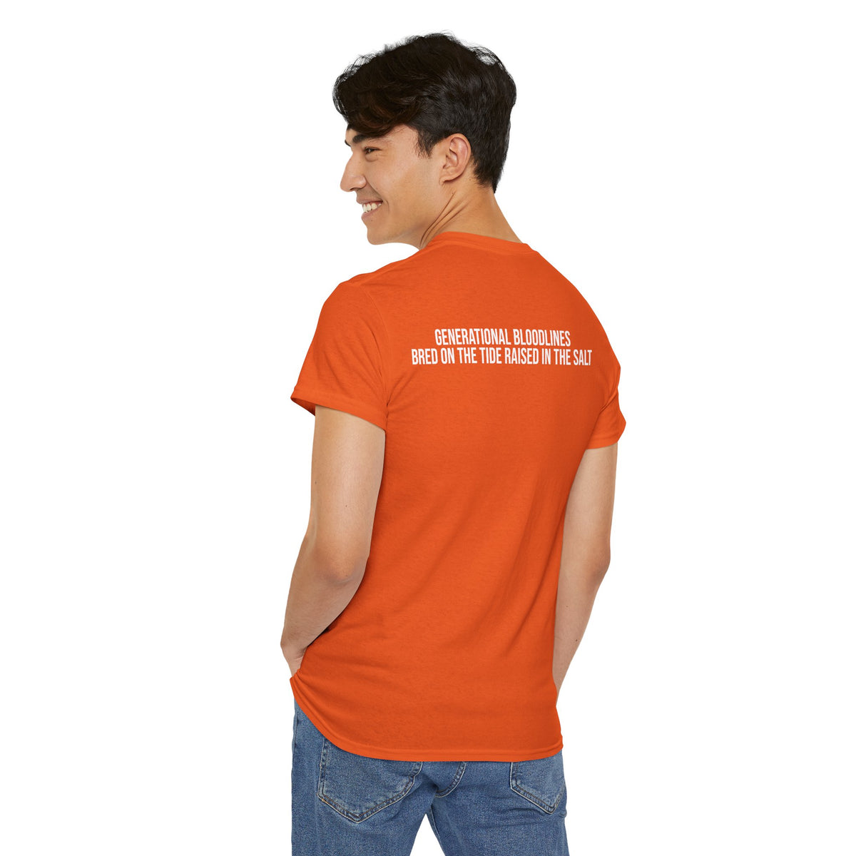Fishing Family Tee — 'Generational Bloodlines, Bred on the Tide, Raised in the Salt' Graphic