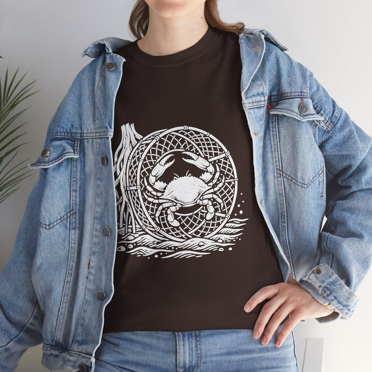 Crab Crew Graphic Tee — "Hauling Rebels Blue Crab Crew" Cotton T-Shirt