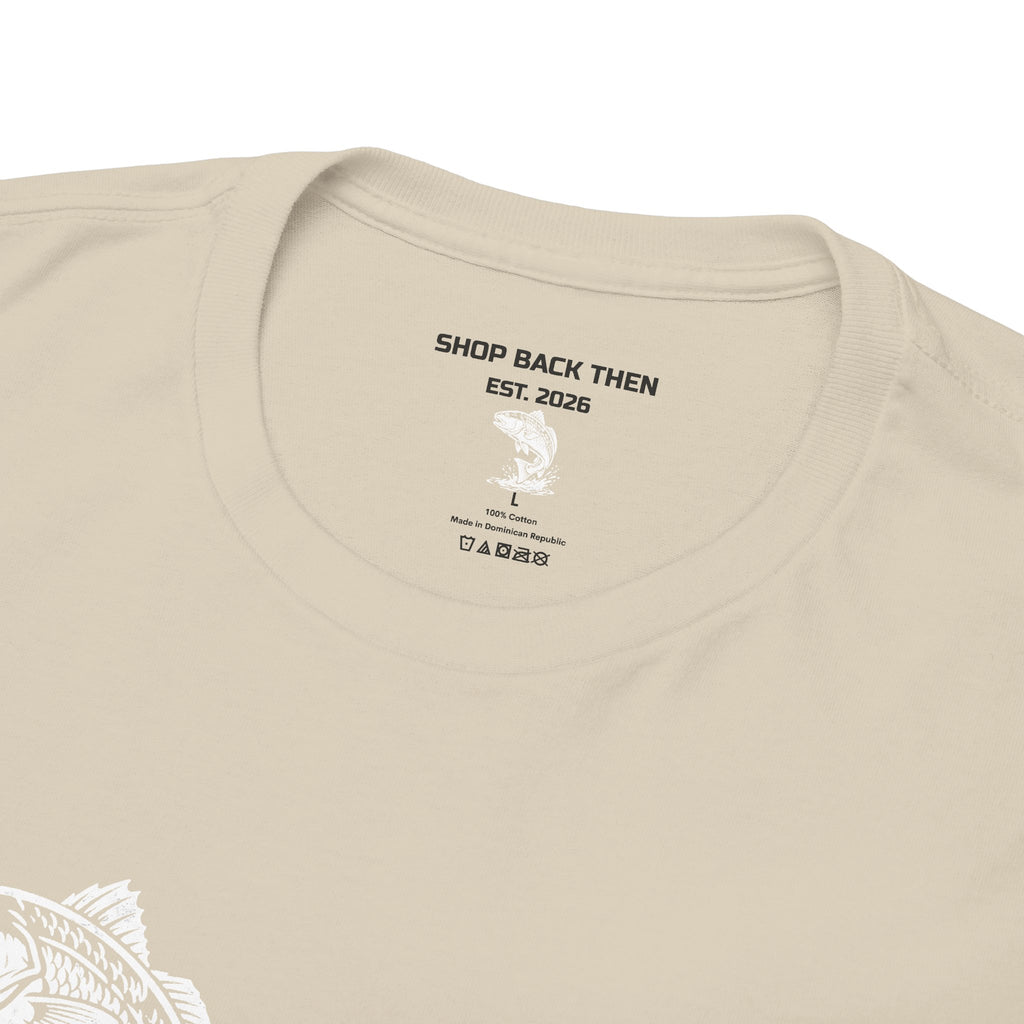 Go Track a Redfish Tee — Fishing Graphic T-Shirt with 'The Apps Are Tracking You' Slogan
