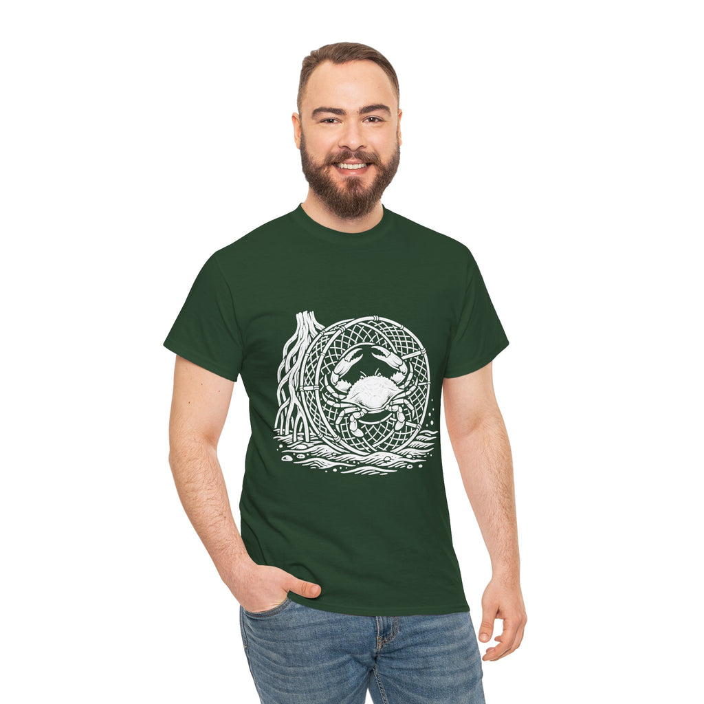 Crab Crew Graphic Tee — "Hauling Rebels Blue Crab Crew" Cotton T-Shirt
