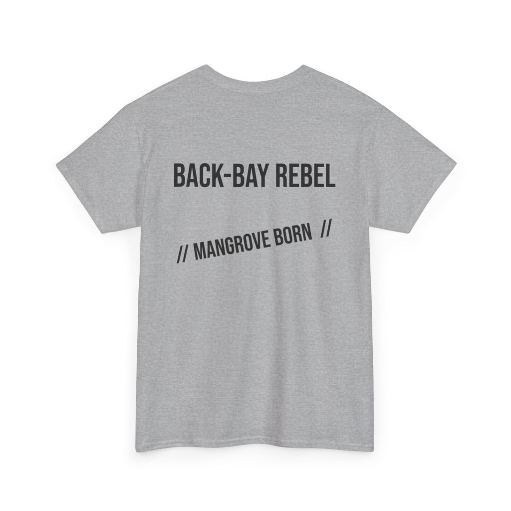 Fishing T-Shirt — "Back-Bay Rebel" Mangrove Born Graphic Tee