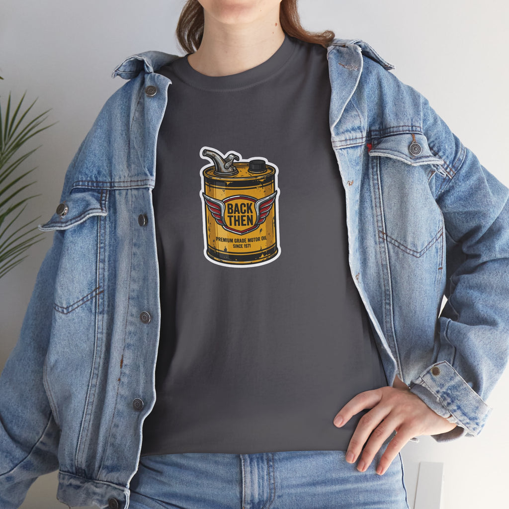 Vintage 'Back Then' Oil Can Graphic Tee