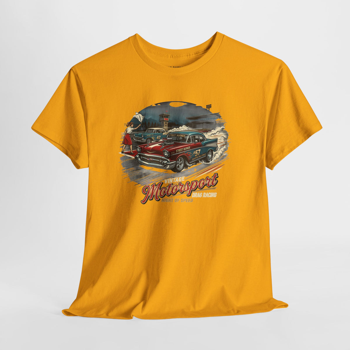Motorsports Vintage Car T‑Shirt — Retro 'Motorsports' Classic Car Design