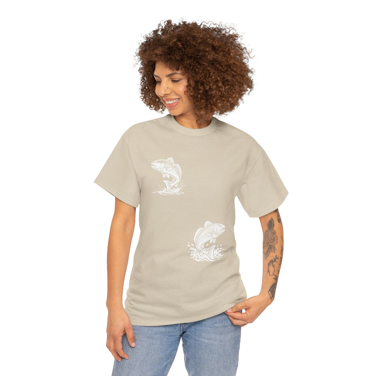Go Track a Redfish Tee — Fishing Graphic T-Shirt with 'The Apps Are Tracking You' Slogan