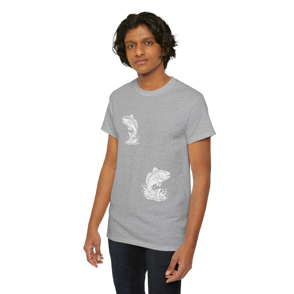 Go Track a Redfish Tee — Fishing Graphic T-Shirt with 'The Apps Are Tracking You' Slogan