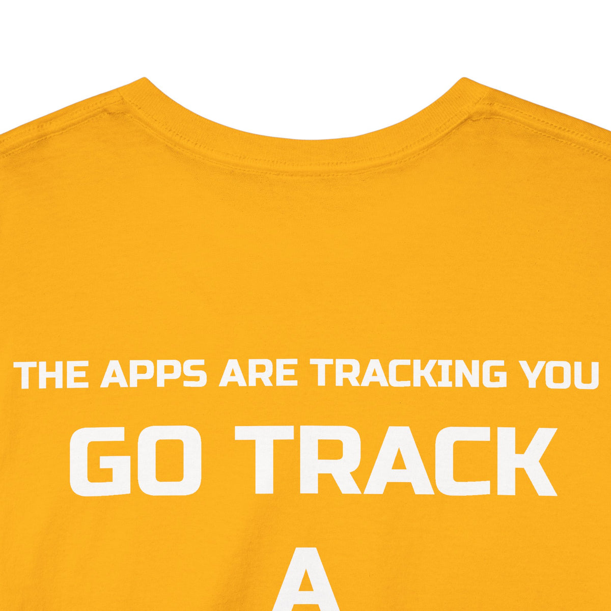 Go Track a Redfish Tee — Fishing Graphic T-Shirt with 'The Apps Are Tracking You' Slogan