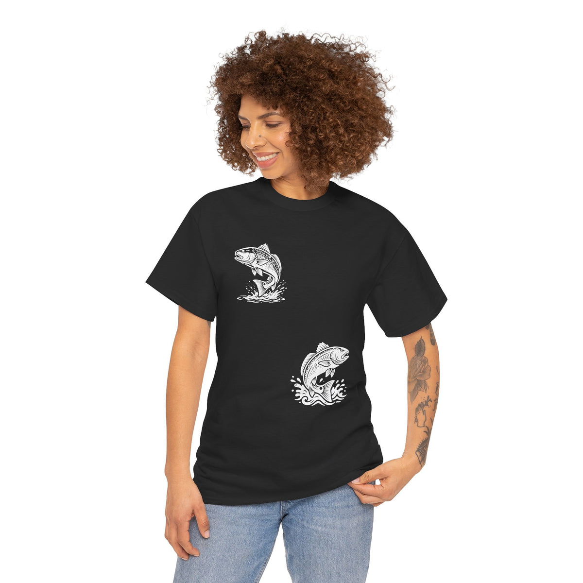 Go Track a Redfish Tee — Fishing Graphic T-Shirt with 'The Apps Are Tracking You' Slogan