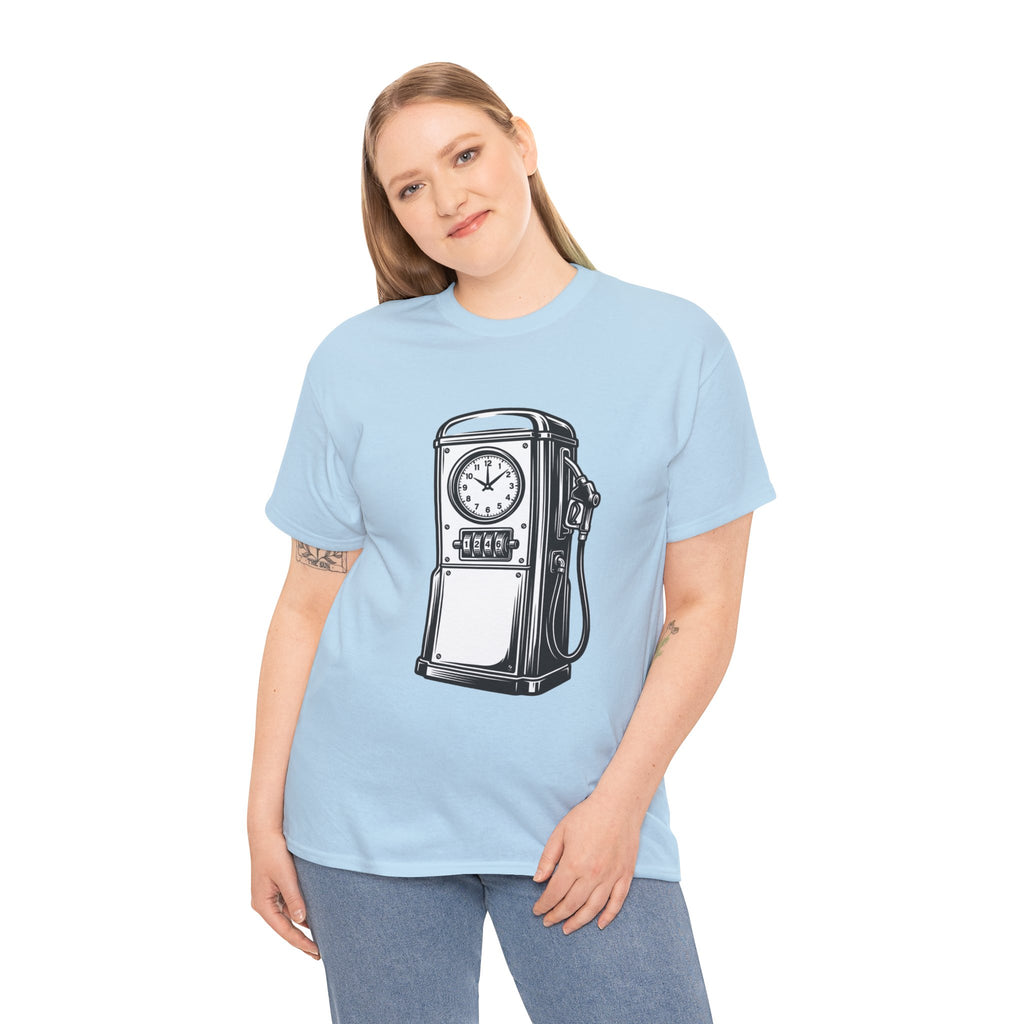 Vintage Gas Pump T‑Shirt — 1955 Retro Fuel Station Tee