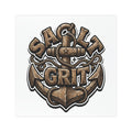 Salt & Grit Anchor Car Magnet — Nautical Wood-Style Waterproof Decal