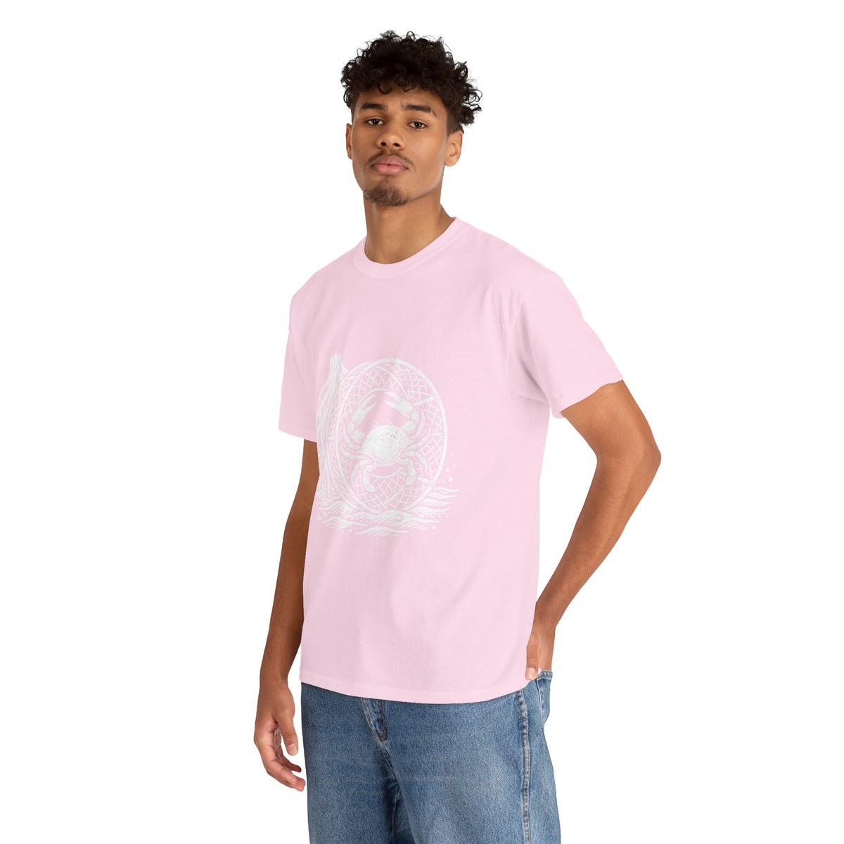 Crab Crew Graphic Tee — "Hauling Rebels Blue Crab Crew" Cotton T-Shirt