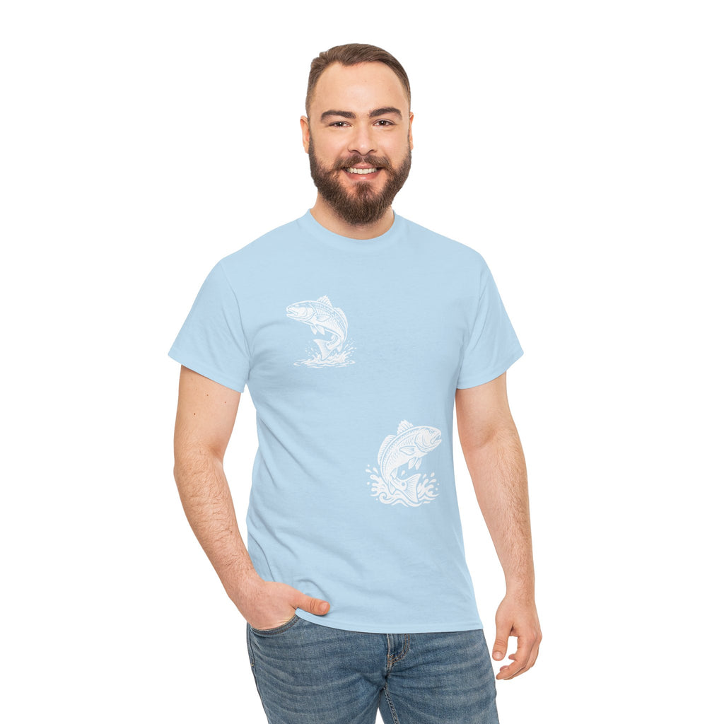 Go Track a Redfish Tee — Fishing Graphic T-Shirt with 'The Apps Are Tracking You' Slogan