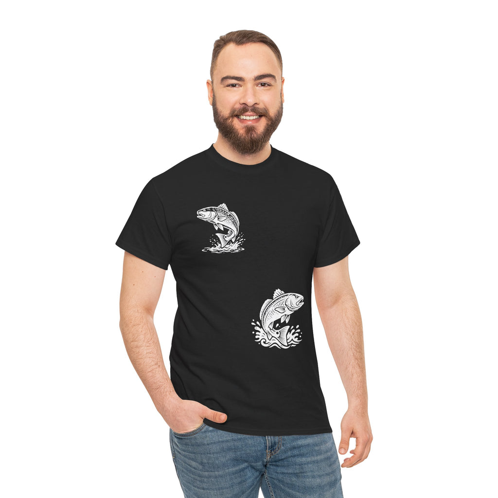 Go Track a Redfish Tee — Fishing Graphic T-Shirt with 'The Apps Are Tracking You' Slogan