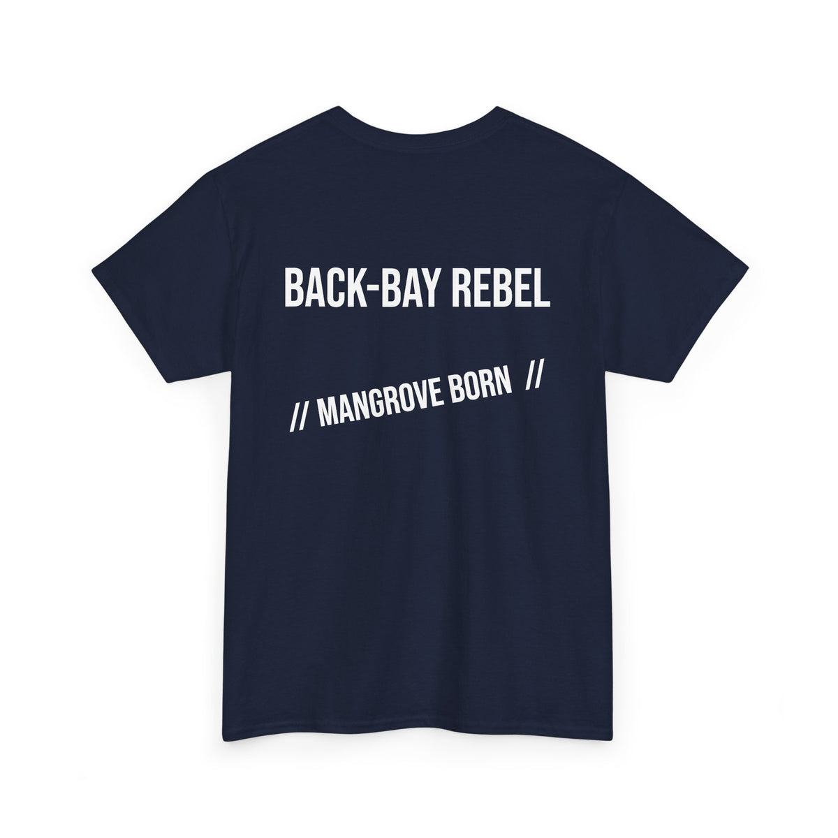 Fishing T-Shirt — "Back-Bay Rebel" Mangrove Born Graphic Tee