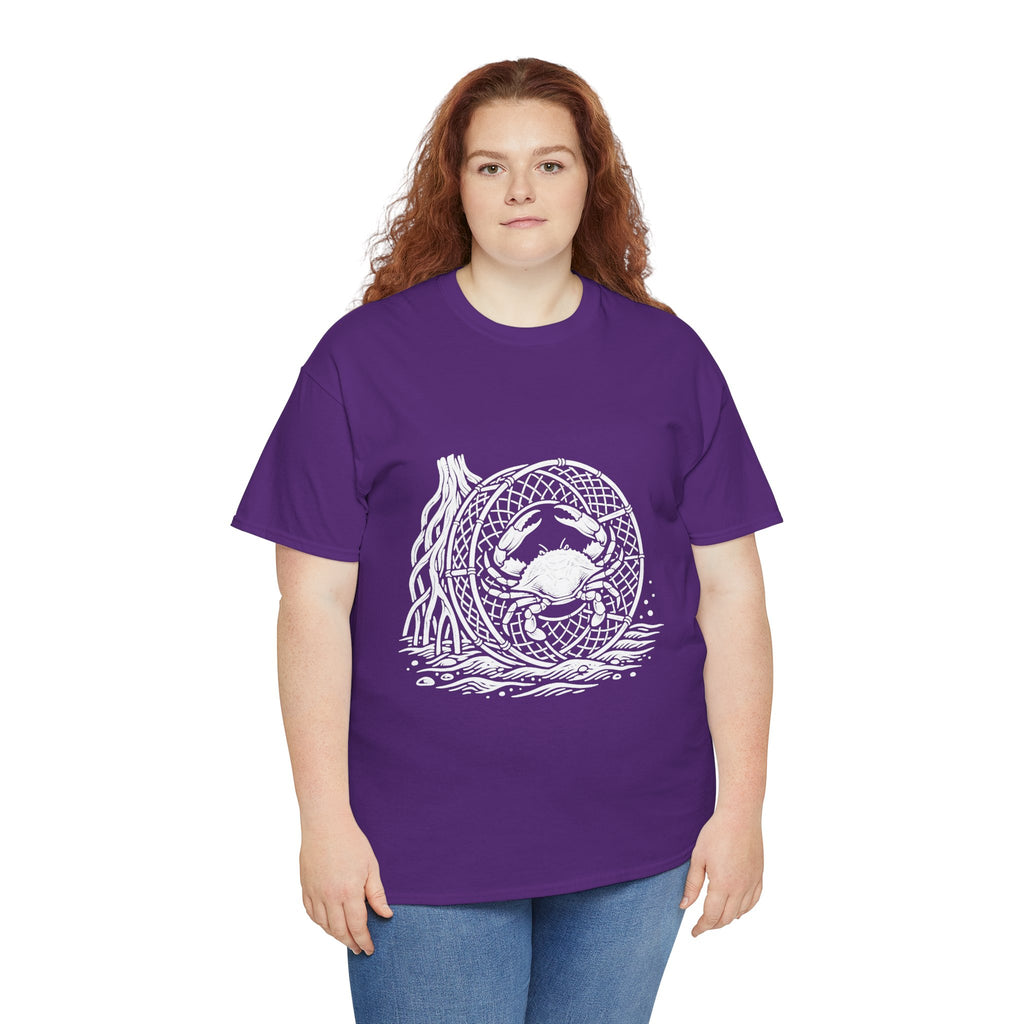 Crab Crew Graphic Tee — "Hauling Rebels Blue Crab Crew" Cotton T-Shirt