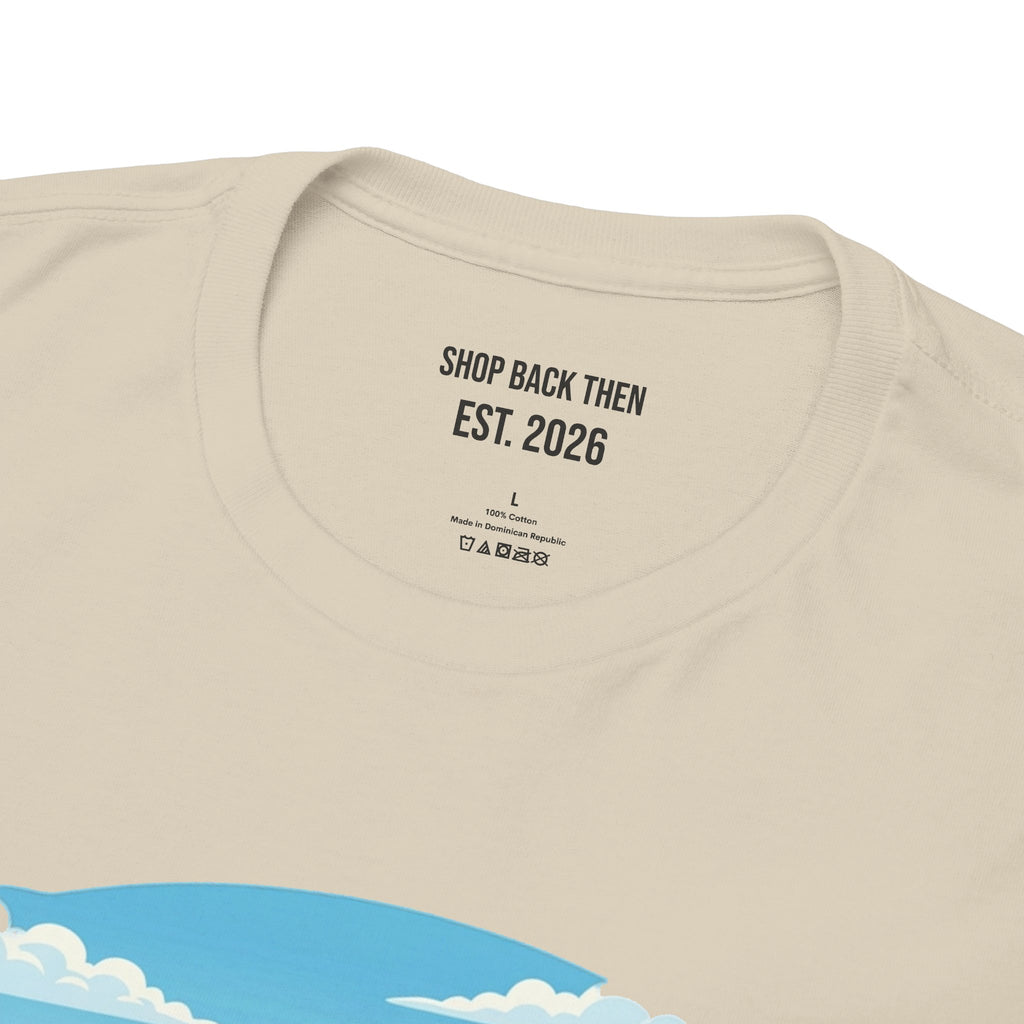 Fishing Tee — "Tracking the Tide, Living the Past" Graphic Shirt