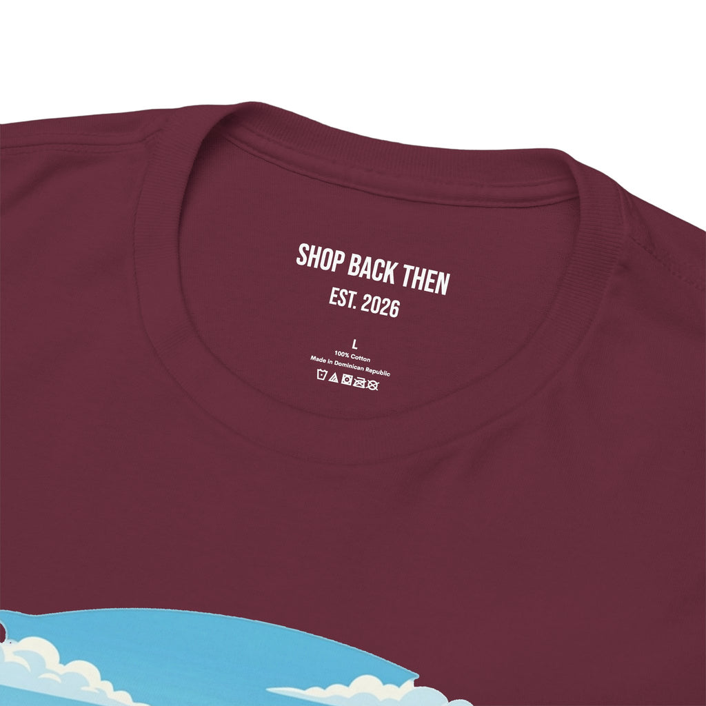 Fishing Tee — "Tracking the Tide, Living the Past" Graphic Shirt