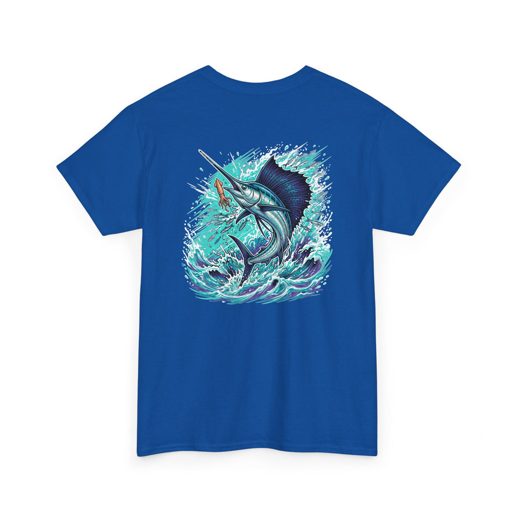 Salt & Grit Marlin Tee — Men’s Fishing T-Shirt with Sailfish Graphic