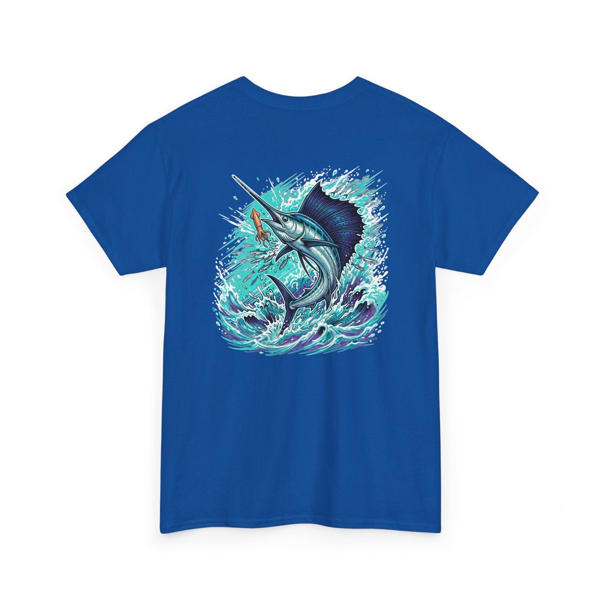 Salt & Grit Marlin Tee — Men’s Fishing T-Shirt with Sailfish Graphic