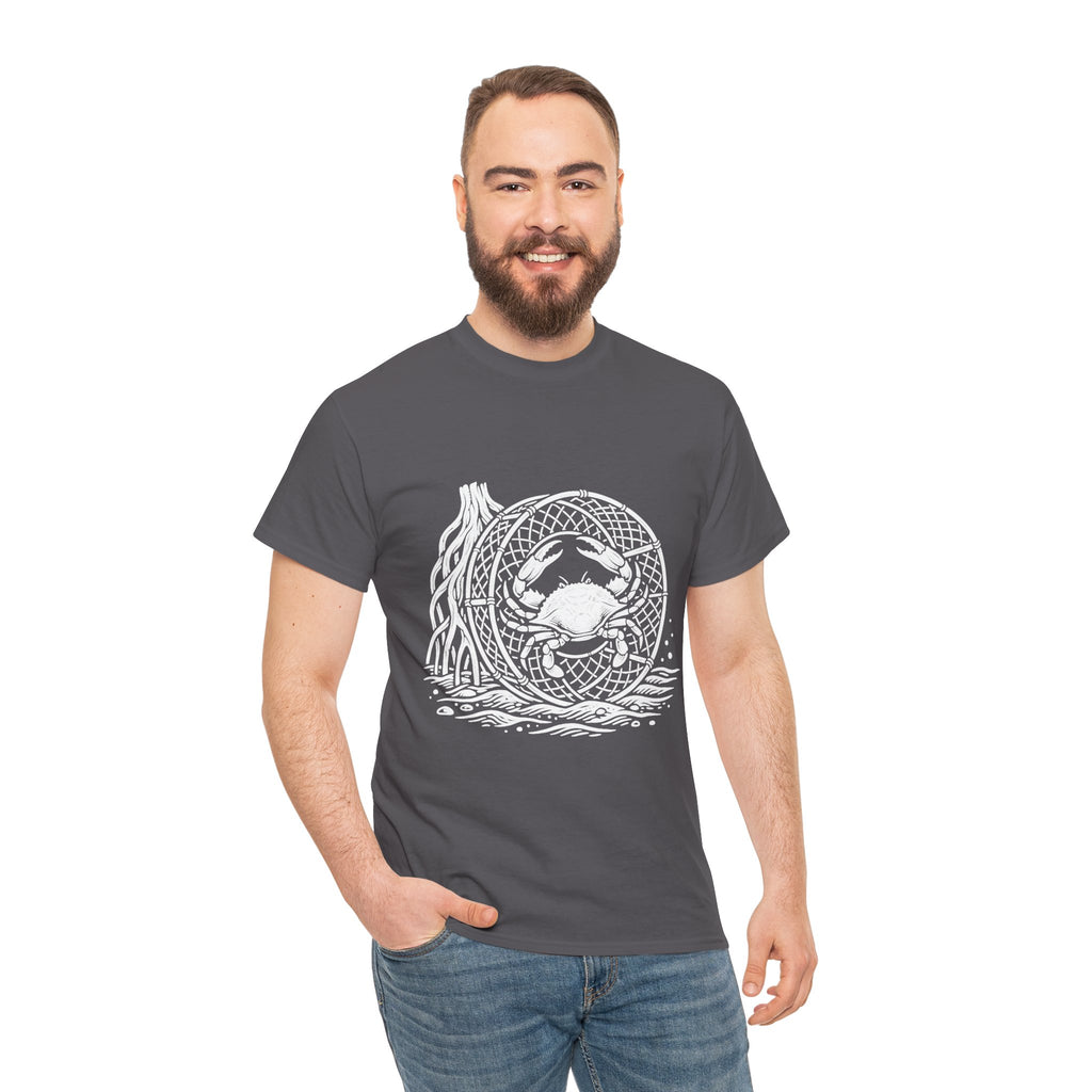 Crab Crew Graphic Tee — "Hauling Rebels Blue Crab Crew" Cotton T-Shirt