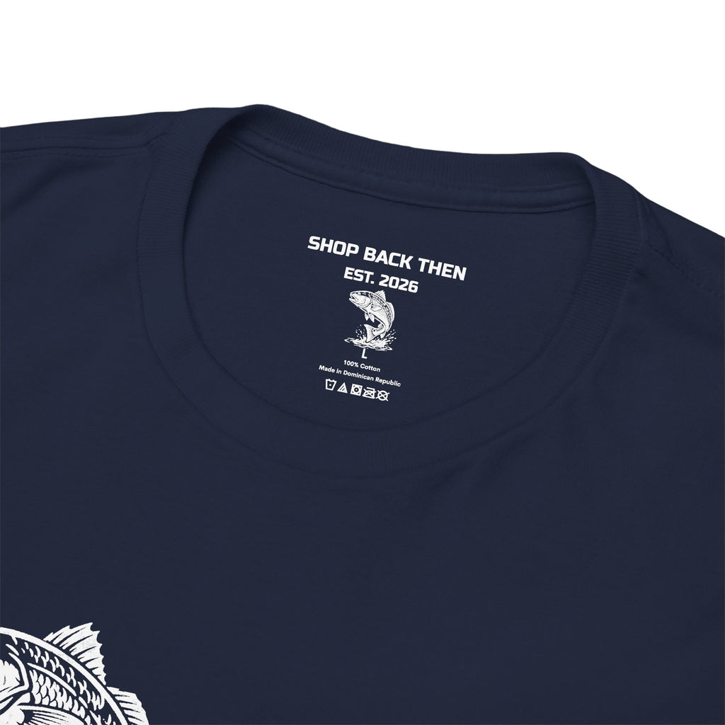 Go Track a Redfish Tee — Fishing Graphic T-Shirt with 'The Apps Are Tracking You' Slogan