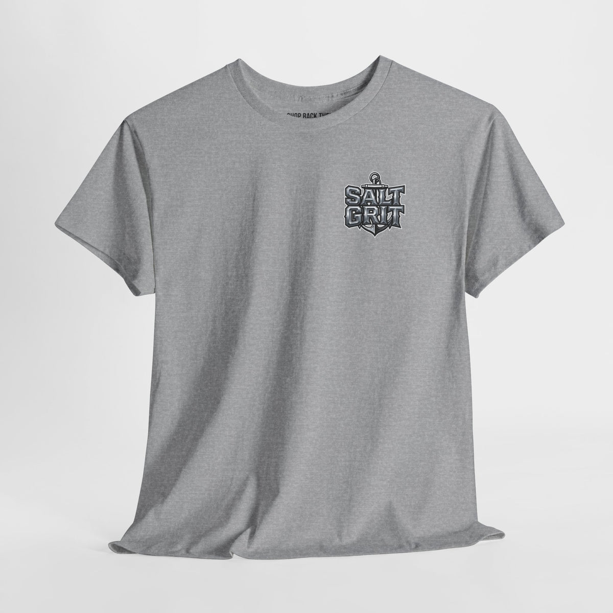 Shark Circle Tee — 'Salt & Grit' Nautical Graphic T-Shirt