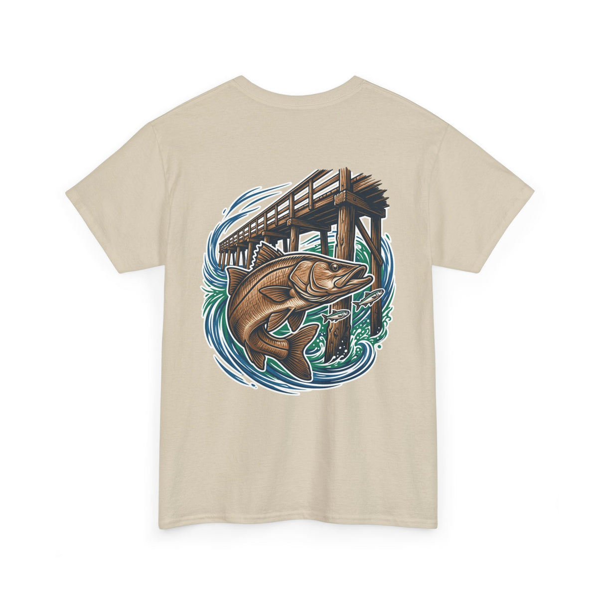 Snook Fishing Tee — Retro Pier Angler Graphic Tee