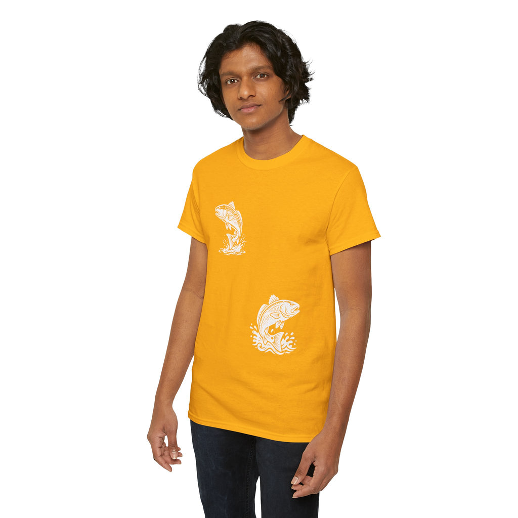 Go Track a Redfish Tee — Fishing Graphic T-Shirt with 'The Apps Are Tracking You' Slogan