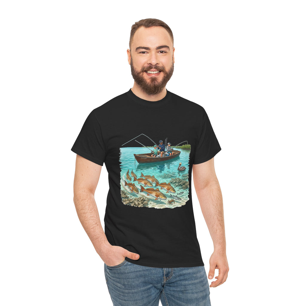 Fishing Family Tee — 'Generational Bloodlines, Bred on the Tide, Raised in the Salt' Graphic