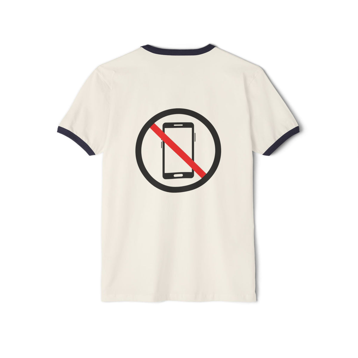 Ringer T-Shirt "I Miss The Days When The Only Thing Vibrating..." – No Phone Graphic