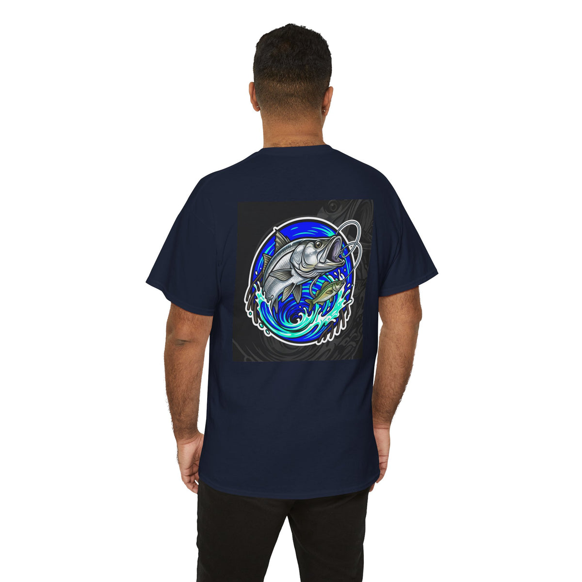 Snook Fishing Tee — "Salt Grit" Snook & Ocean Wave Graphic Tee