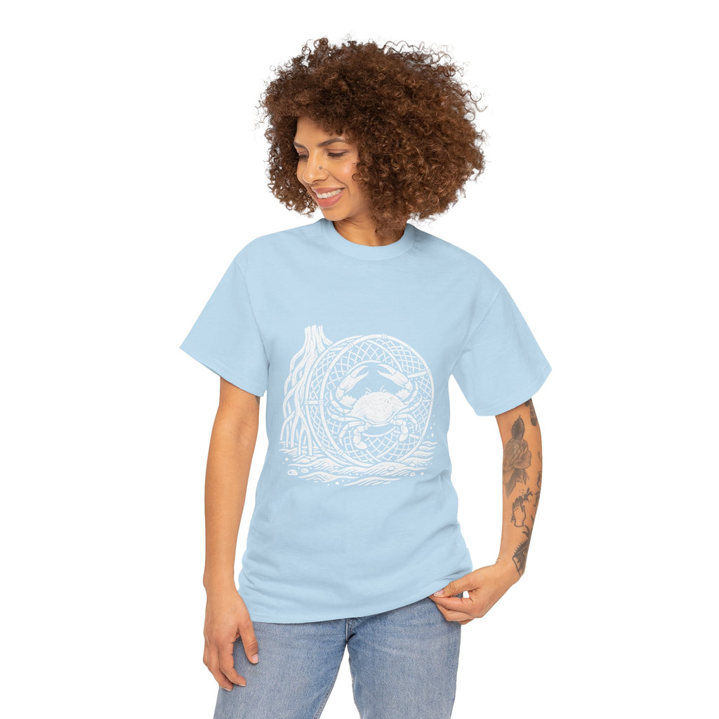 Crab Crew Graphic Tee — "Hauling Rebels Blue Crab Crew" Cotton T-Shirt