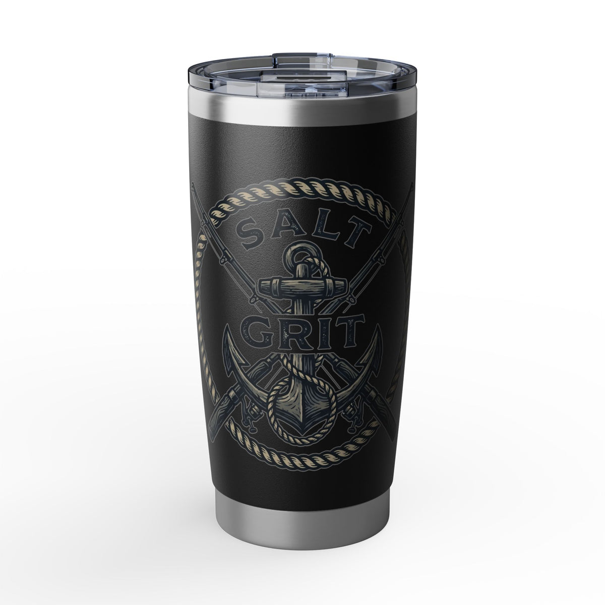 Salt & Grit Anchor 20oz Tumbler — Nautical Stainless Steel Travel Cup