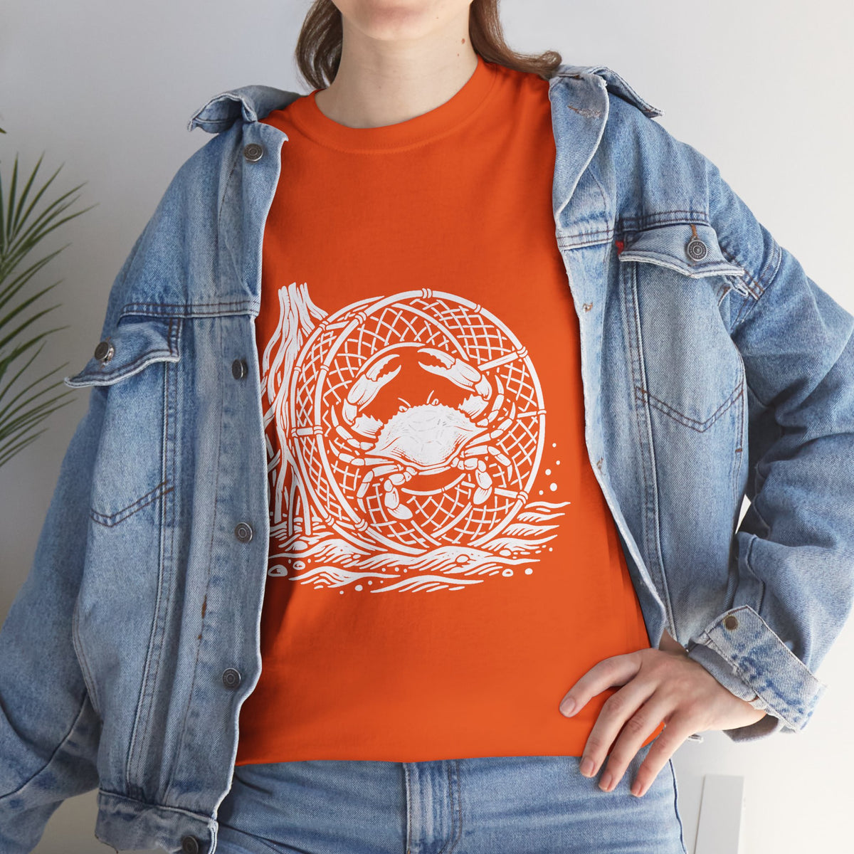 Crab Crew Graphic Tee — "Hauling Rebels Blue Crab Crew" Cotton T-Shirt