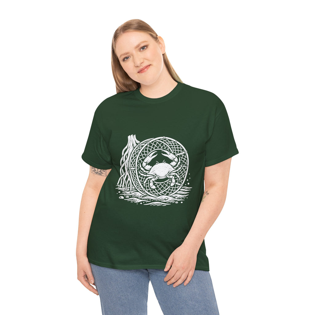Crab Crew Graphic Tee — "Hauling Rebels Blue Crab Crew" Cotton T-Shirt
