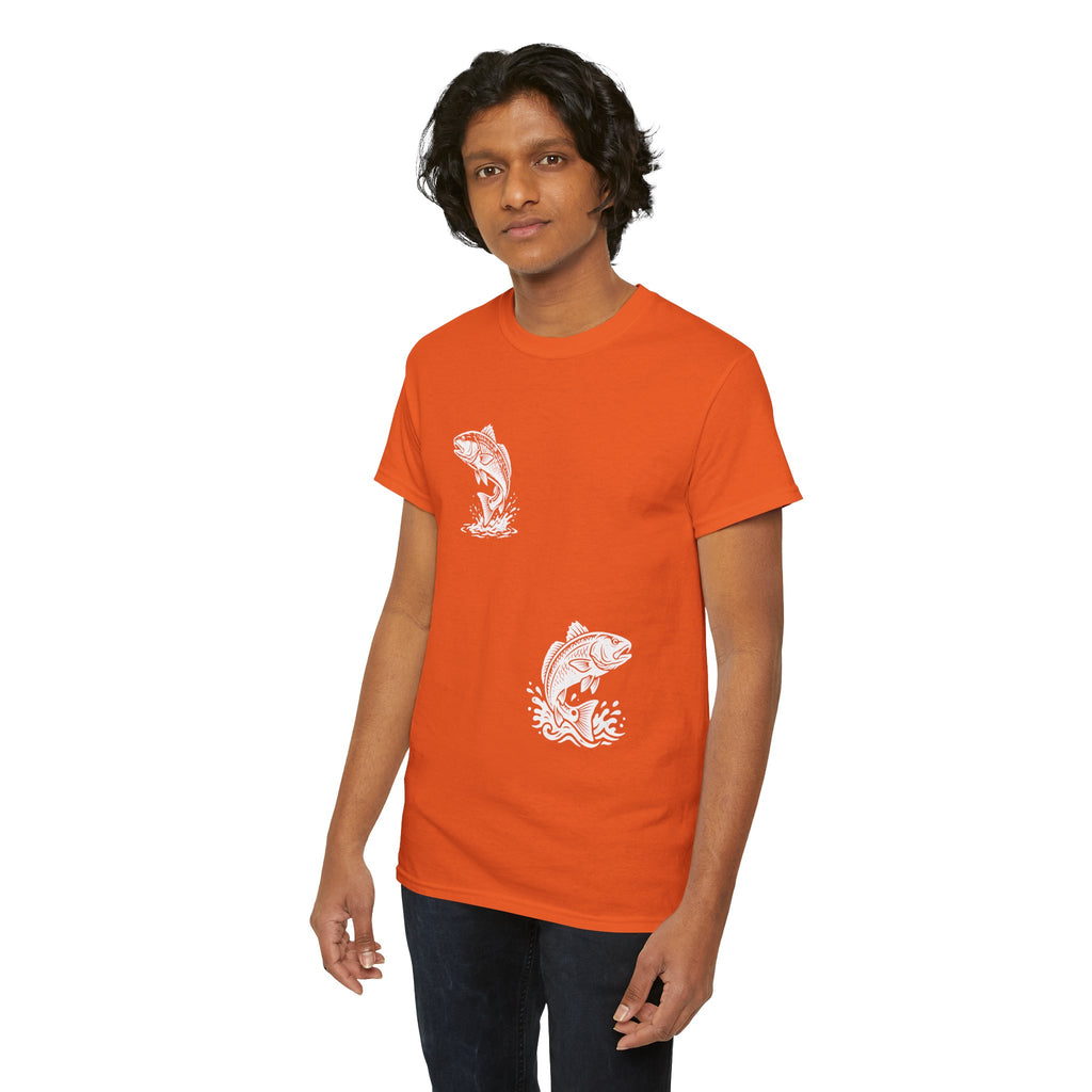 Go Track a Redfish Tee — Fishing Graphic T-Shirt with 'The Apps Are Tracking You' Slogan