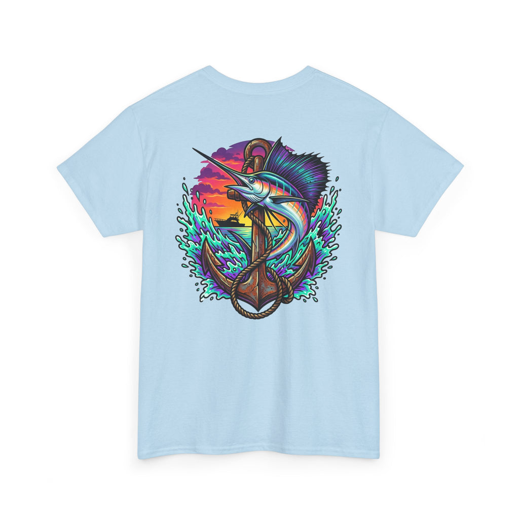 Salt Grit Marlin Anchor T-Shirt — Vintage Fishing Graphic Tee