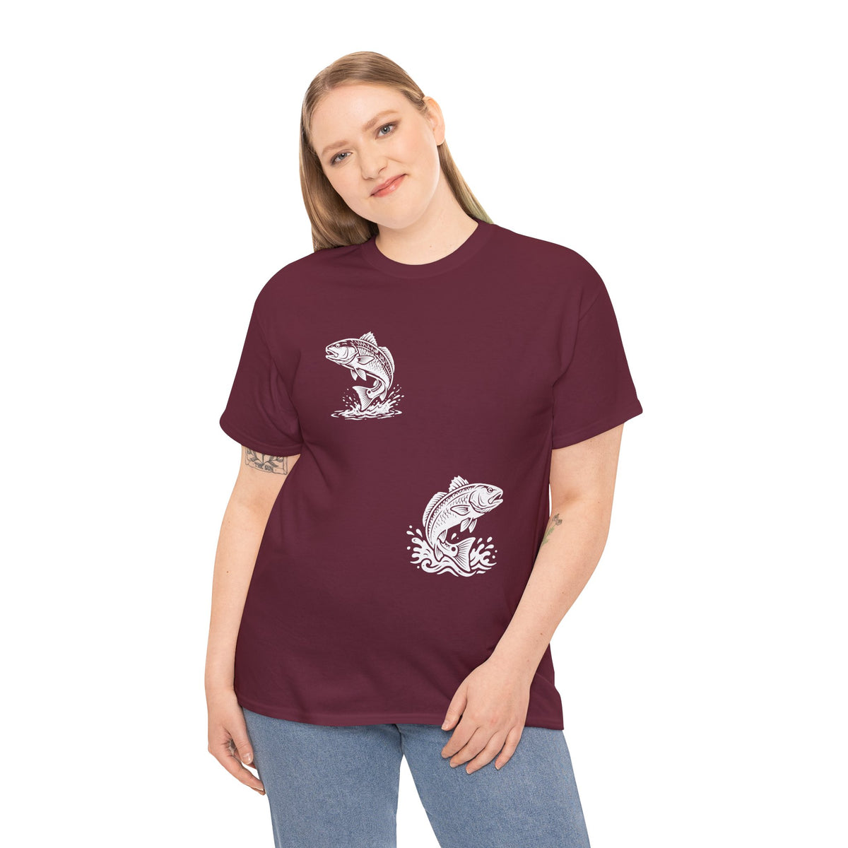 Go Track a Redfish Tee — Fishing Graphic T-Shirt with 'The Apps Are Tracking You' Slogan