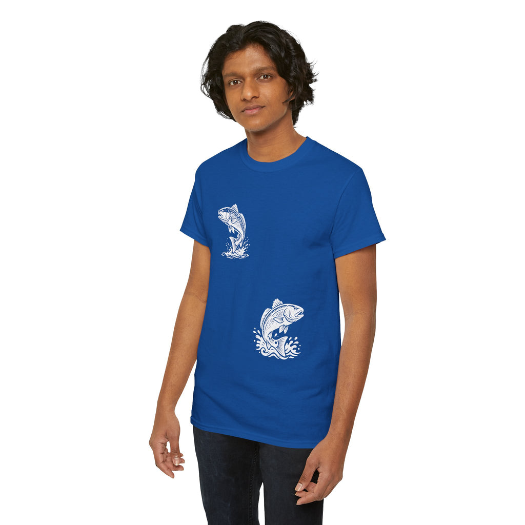 Go Track a Redfish Tee — Fishing Graphic T-Shirt with 'The Apps Are Tracking You' Slogan