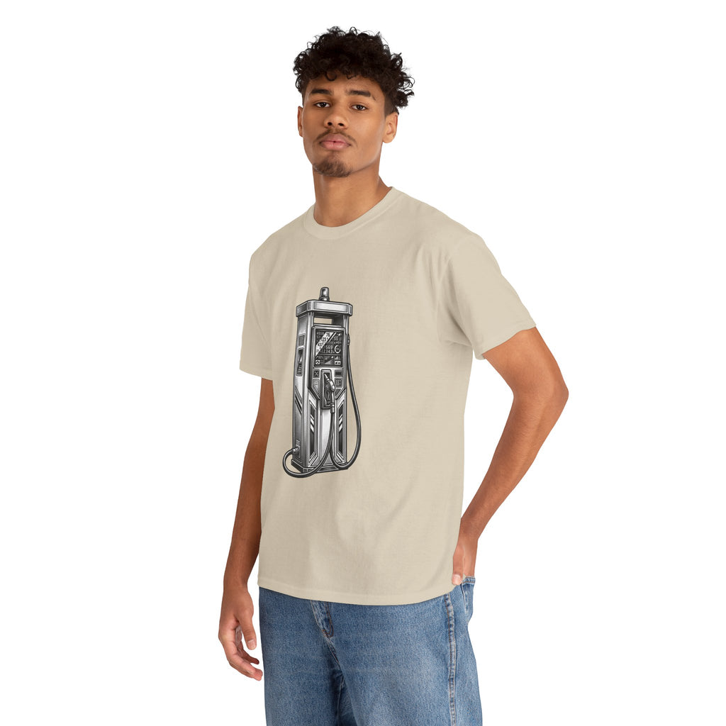 Gas Pump Tee — Retro Fuel Graphic Shirt with “2026 Inflation Whiplash Series” Back Text